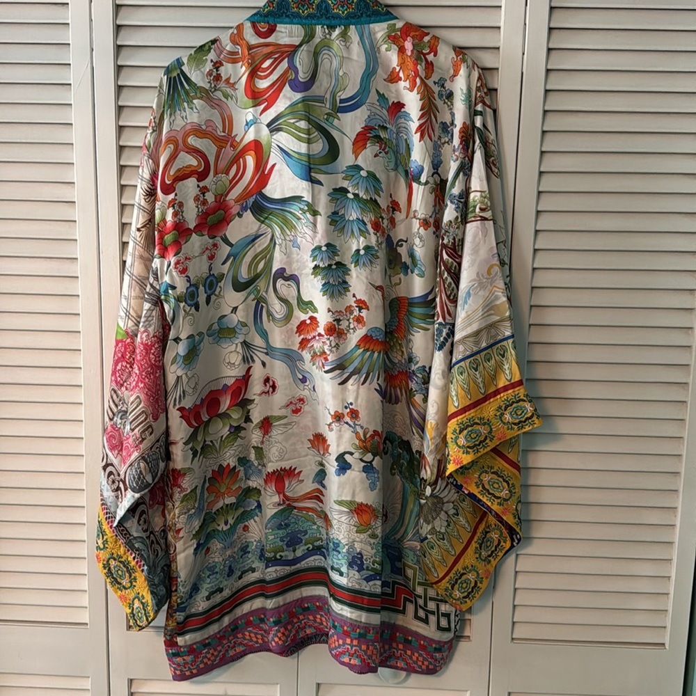 Johnny Was BNWT One of a Kind Beautiful Reversible Kimono O/S - Picture 12 of 16